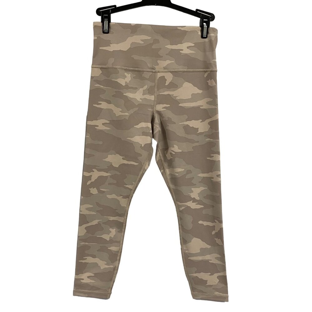 Athleta Elation 7/8 Tan Camo Tight‎ Size SP